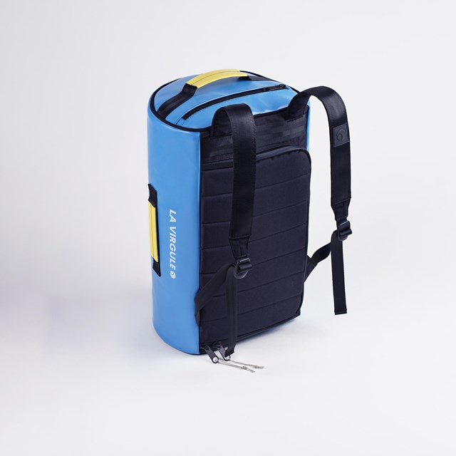 Sac weekend upcyclé - Bleu - 35 litres 3