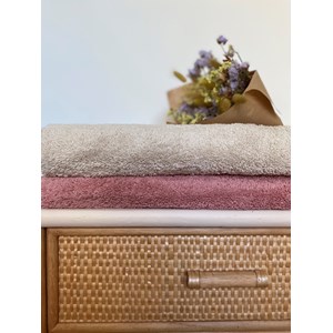 Drap de Bain 100x140 "Cœur de Macadamia" en Coton 100 % Biologique  