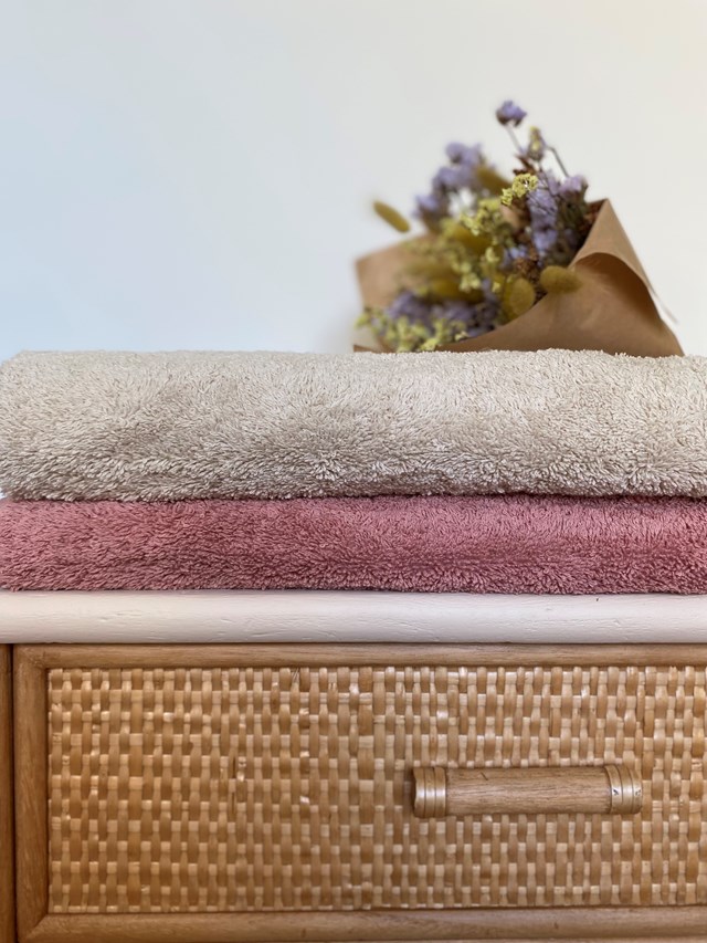 Drap de Bain 100x140 "Cœur de Macadamia" en Coton 100 % Biologique   2