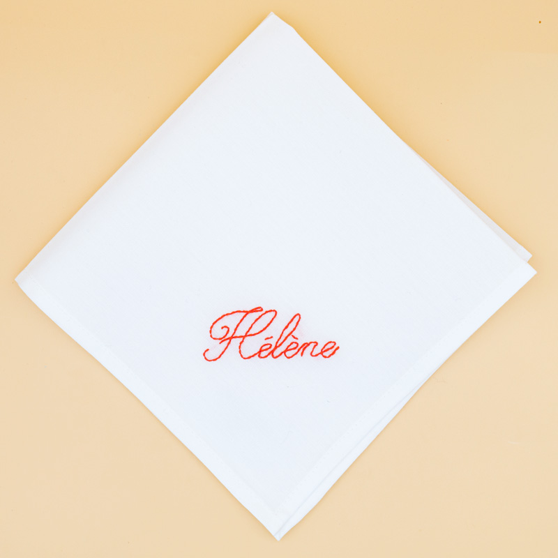 L’Original – Mouchoir Brodé Main 4