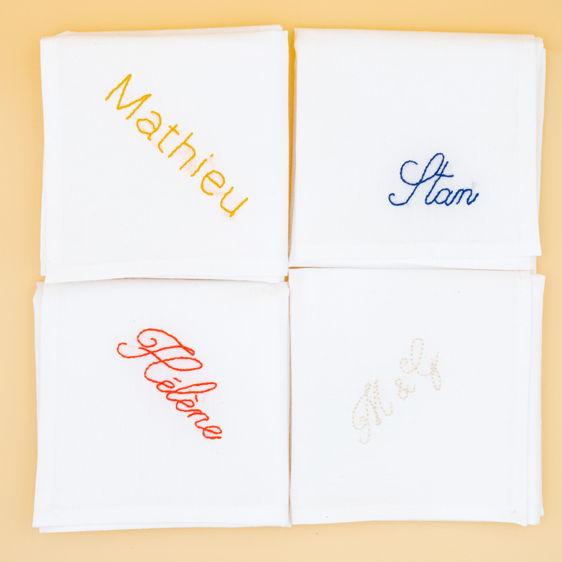 L’Original – Mouchoir Brodé Main 6