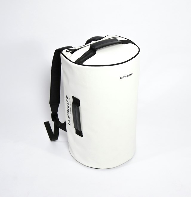 Sac weekend upcyclé - Blanc carbone - 35 litres 3