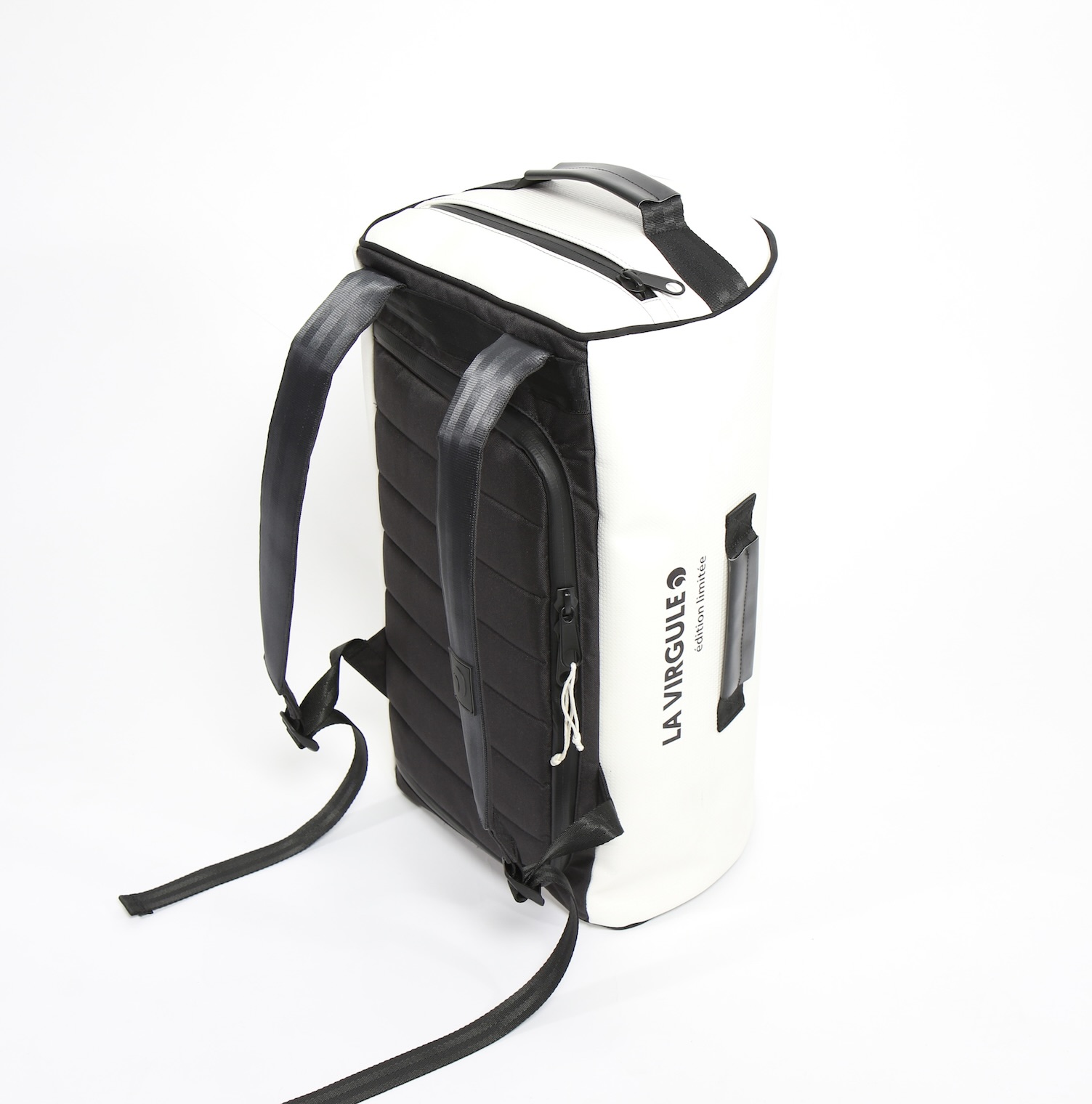 Sac weekend upcyclé - Blanc carbone - 35 litres 4