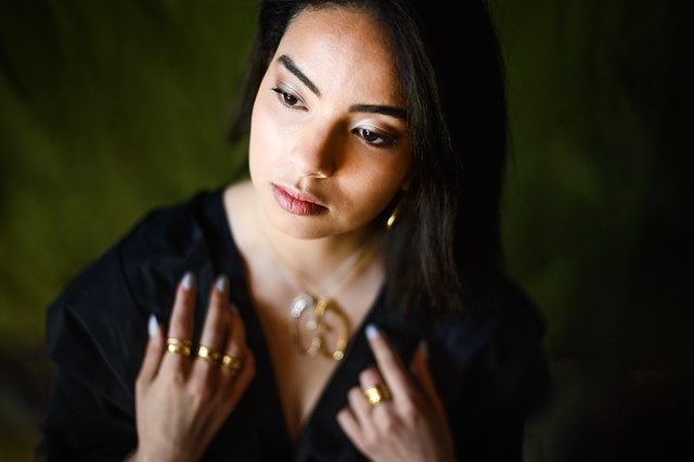 Collier Galatée bronze doré à l'or fin 5