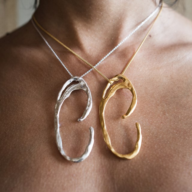 Collier Galatée bronze doré à l'or fin 4