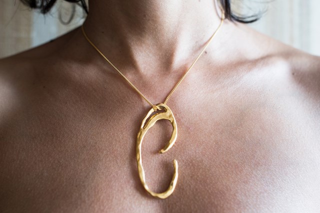 Collier Galatée bronze doré à l'or fin 6