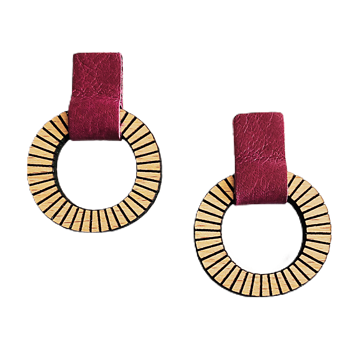 Boucles d'oreilles LOLLIPOPS Prune 4