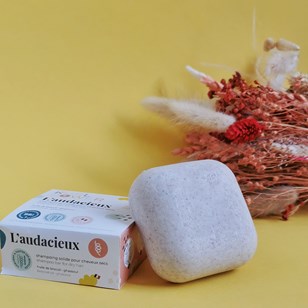 Shampoing solide pour cheveux ondulés, bouclés, frisés - L'Audacieux