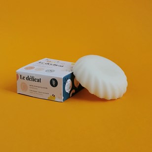 Après-shampoing solide pour cheveux ondulés, bouclés, frisés - Le Délicat