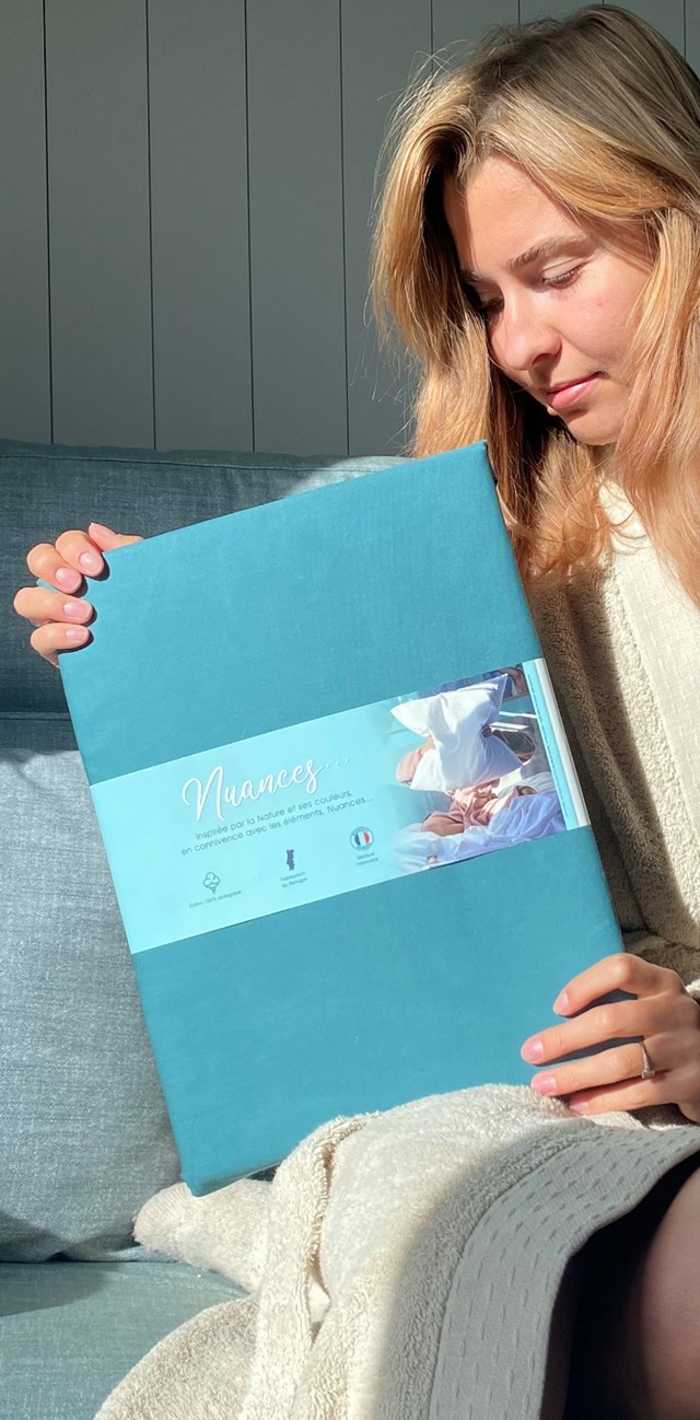Drap Housse "Abysse" en Percale de Coton 100 % Biologique 3