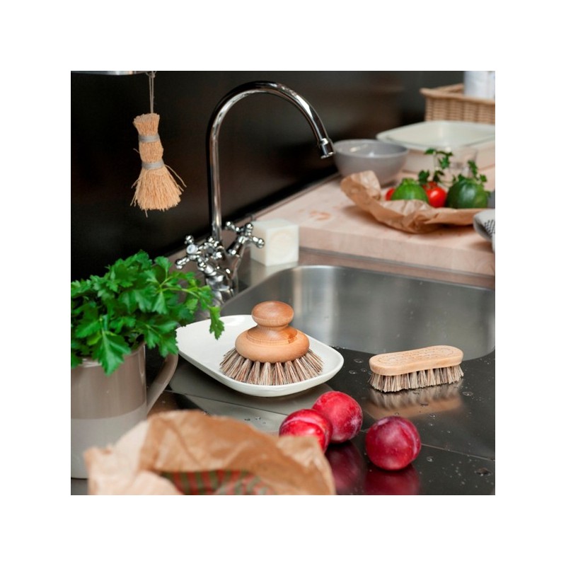 Brosse à récurer en bois, fabriquée en Suède