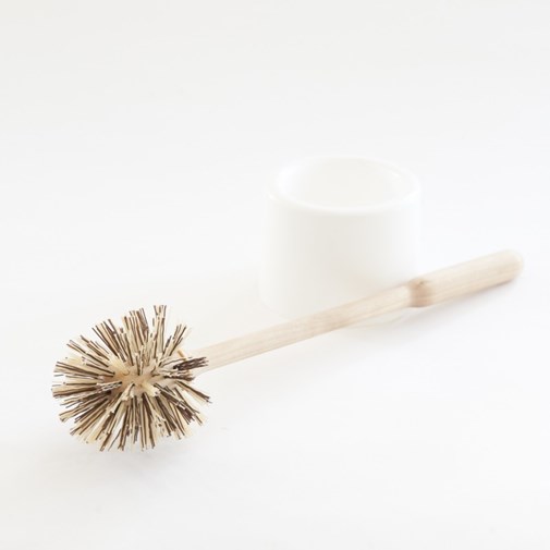 Brosse WC socle blanc