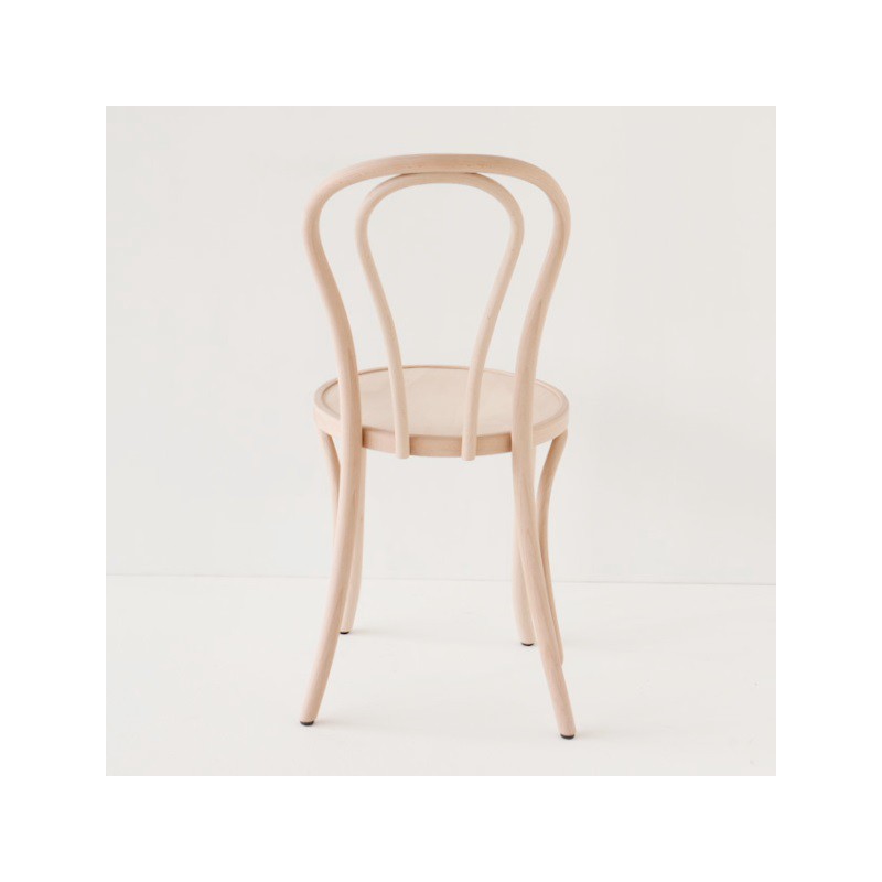 Chaise bistrot N°18 brute à peindre, fabriquée en Europe centrale