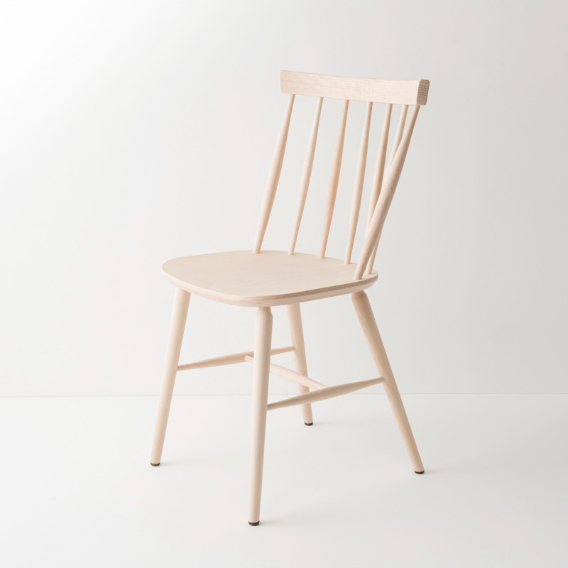 Chaise Scandinave brute à peindre, fabriquée en Europe centrale
