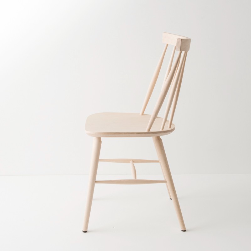 Chaise Scandinave brute à peindre, fabriquée en Europe centrale