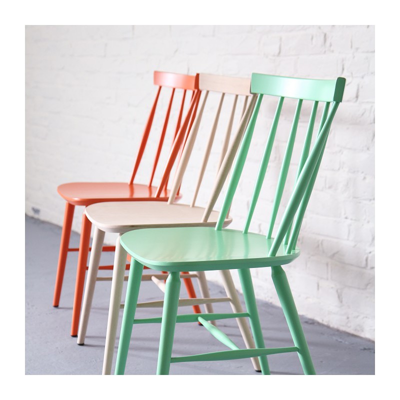 Chaise Scandinave brute à peindre, fabriquée en Europe centrale