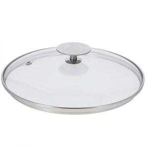 Couvercle en verre pontet inox De Buyer - 28 cm