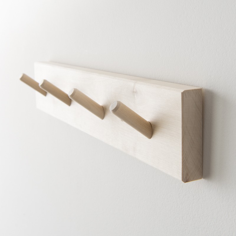Patère en bois 4 crochets fabriquée en Suède
