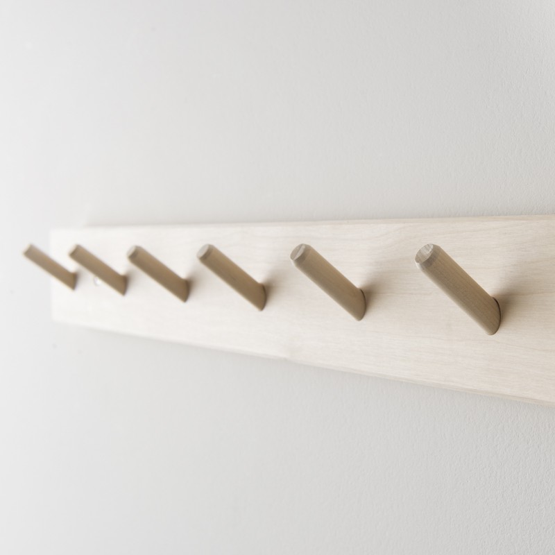 Patère en bois 7 crochets fabriquée en Suède