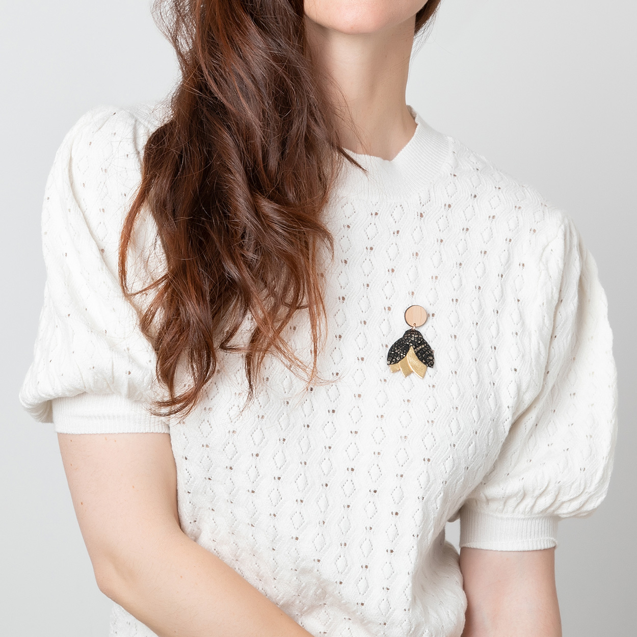 Broche MANDALA Noir 3