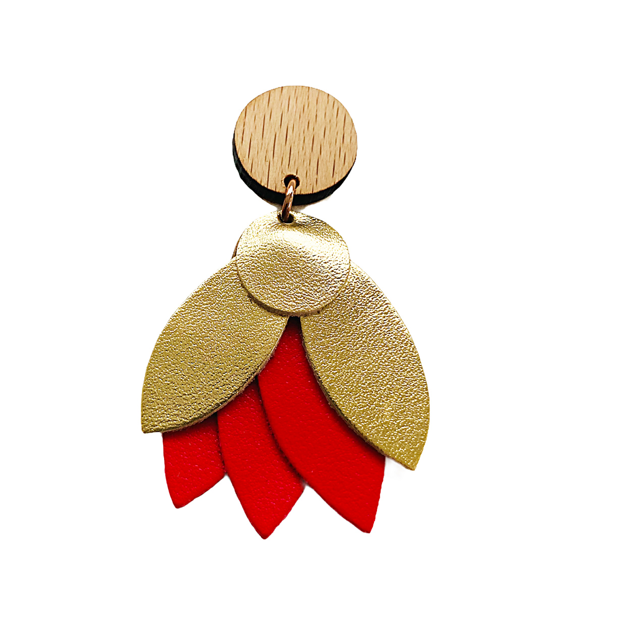 Broche MANDALA Rouge 5