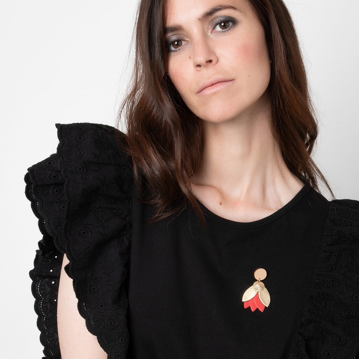 Broche MANDALA Rouge 4