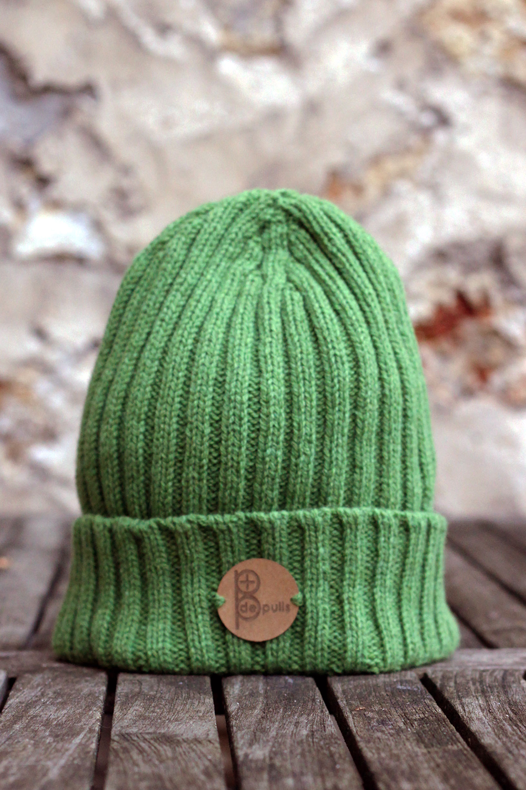 Bonnet cote 2x2- Plusieurs couleurs, Made in France laine 100% recyclée 10