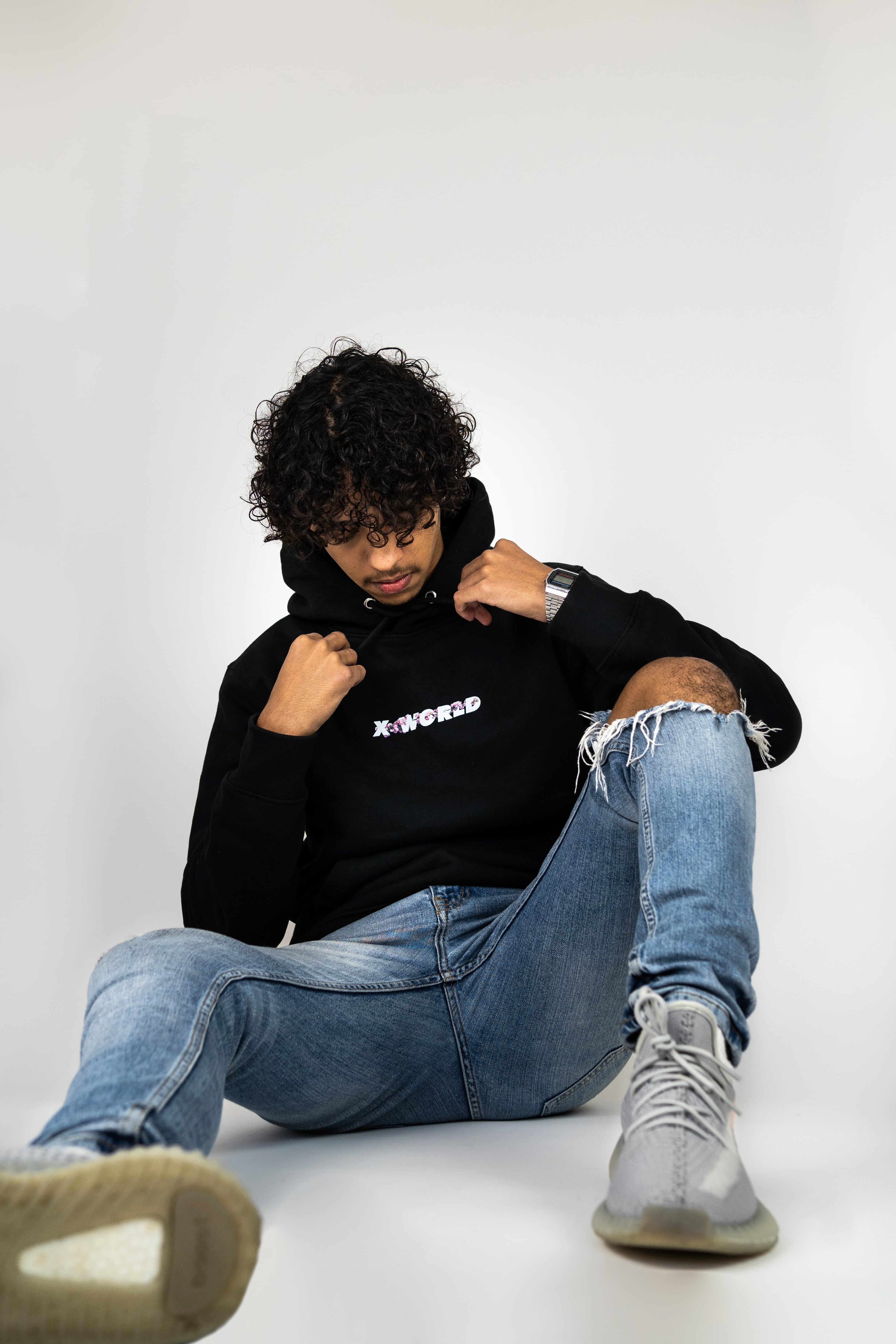 Sweat à capuche "Japan Love" - Blanc & Noir 4