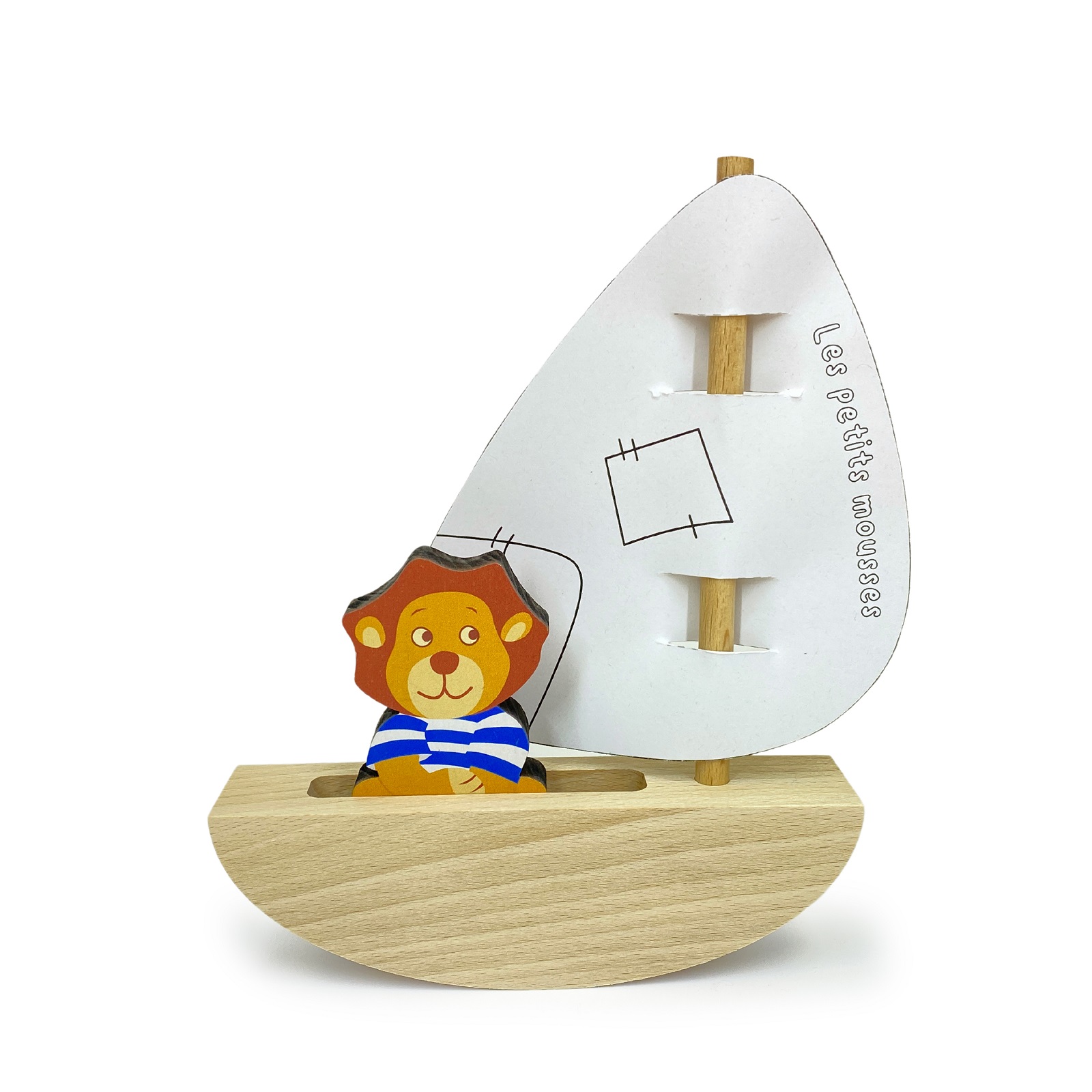 Jouet Ulysse et son bateau en bois du Jura 3