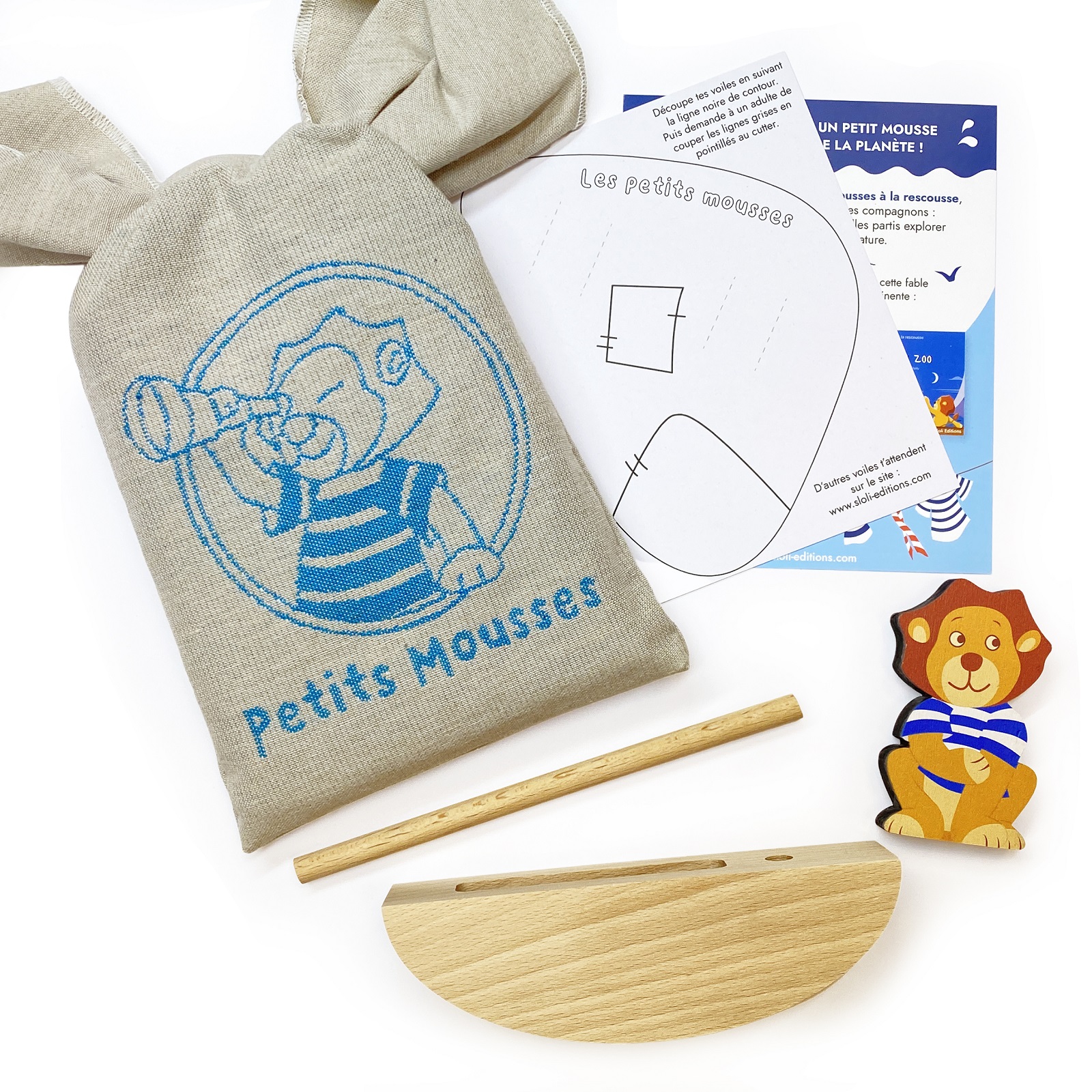 Jouet Ulysse et son bateau en bois du Jura 4