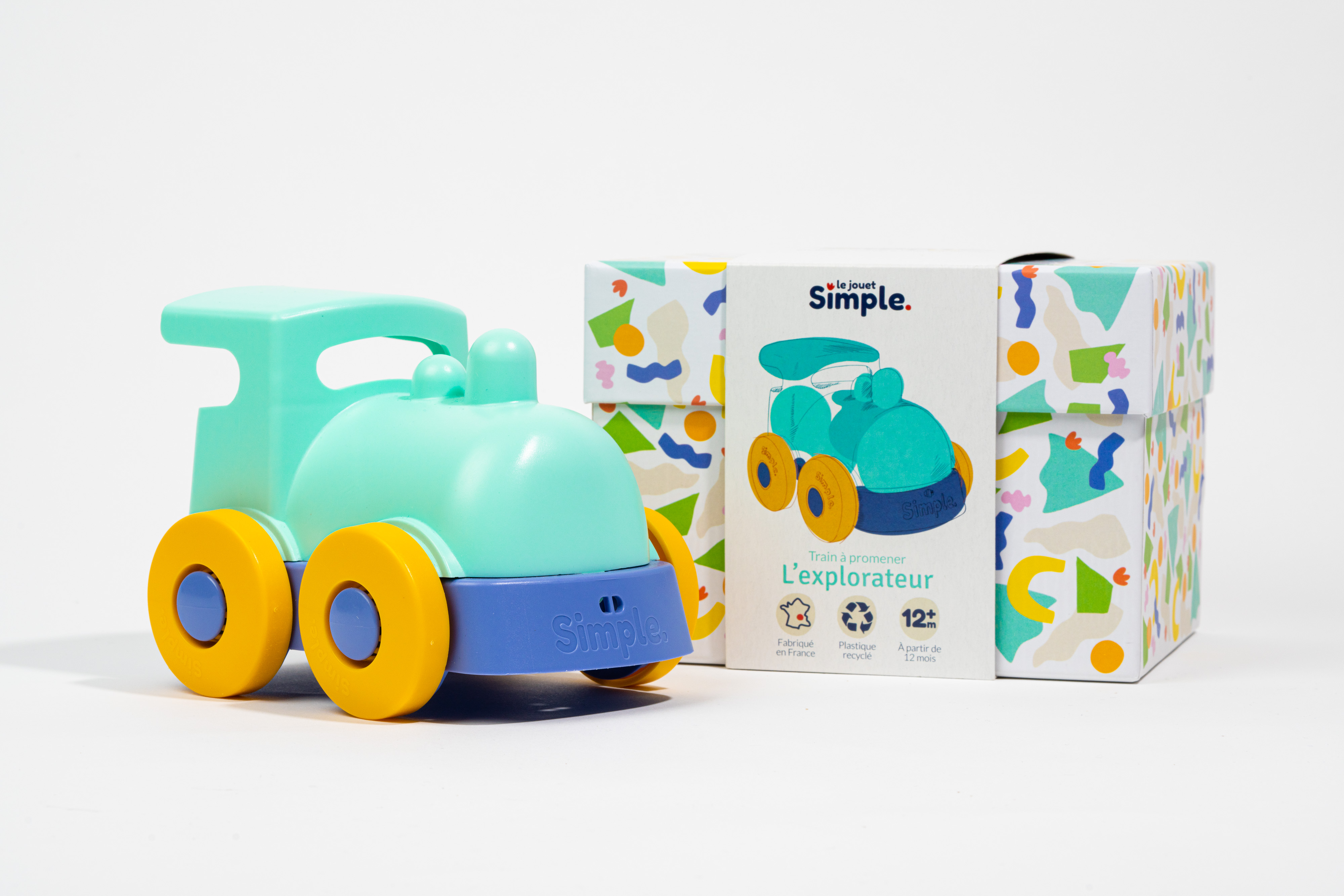 L'explorateur - Train à promener vert Made in France 2