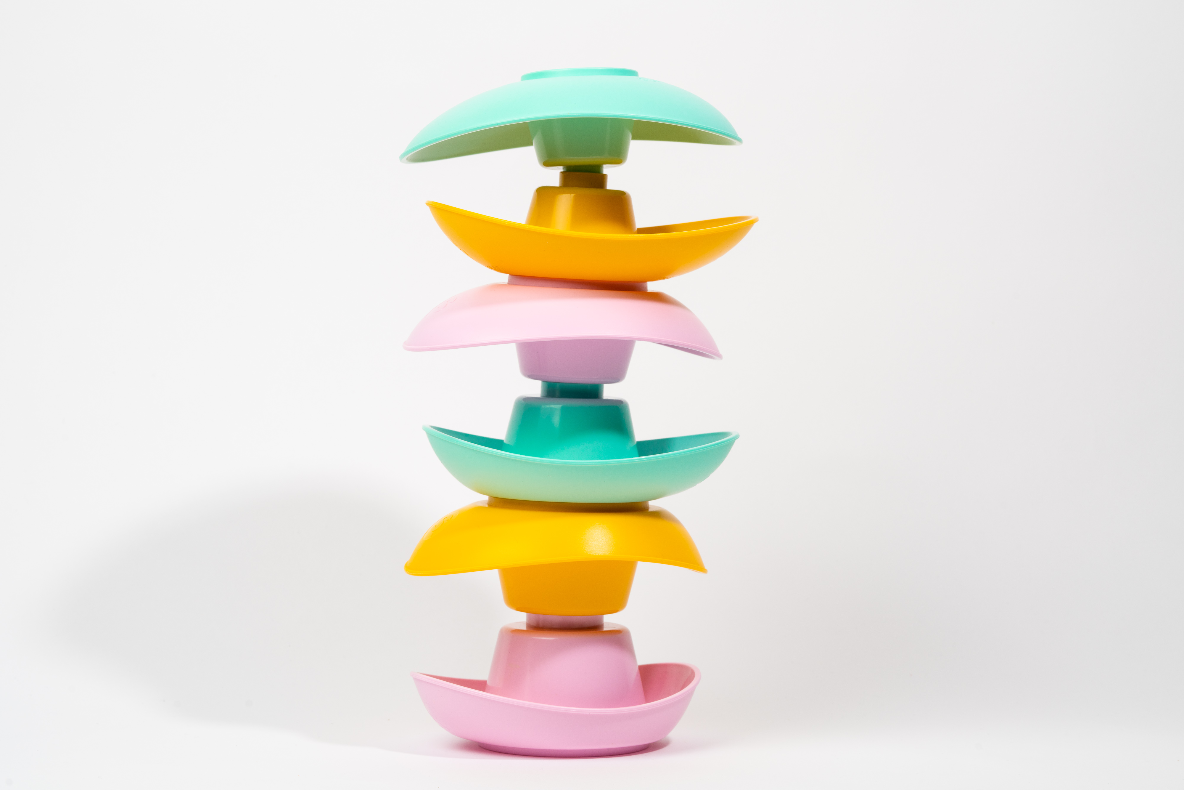 Le Jouet Simple – Coupelles à empiler en plastique recyclé made in France - Coffret Cadeau 2