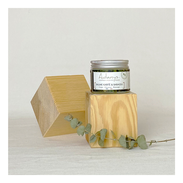 Baume corps au karité & babassu BIO - Hydratant/Nourrissant - Corps, cheveux, massages. 3