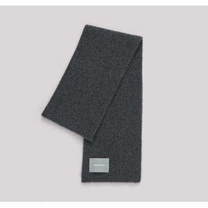 Écharpe en laine recyclée - Charcoal Melange de Organic Basics