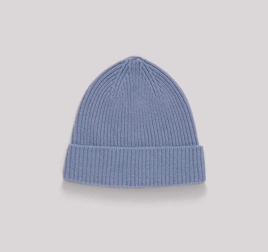 Bonnet en laine recyclée - Light Blue de Organic Basics