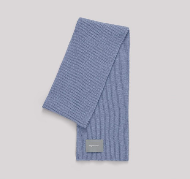 Écharpe en laine recyclée - Light Blue de Organic Basics 2