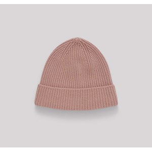 Bonnet en laine recyclée - Dusty Rose de Organic Basics