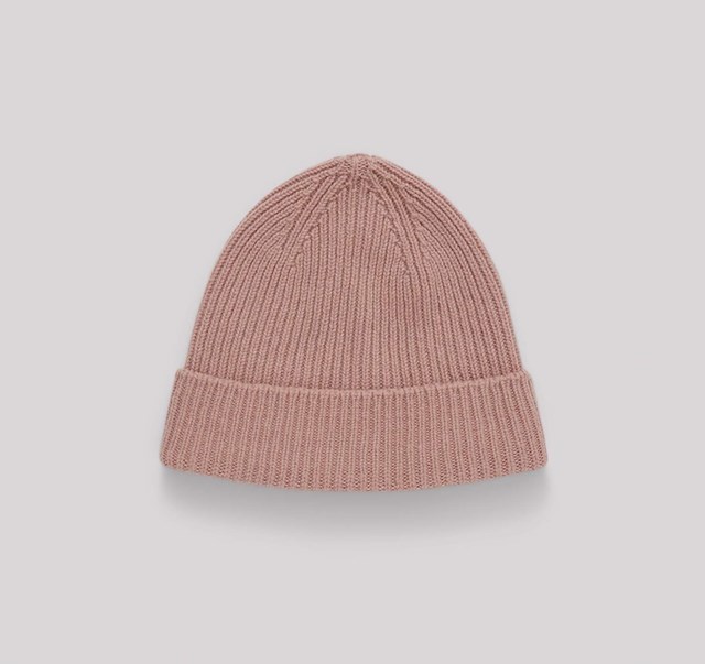 Bonnet en laine recyclée - Dusty Rose de Organic Basics 2