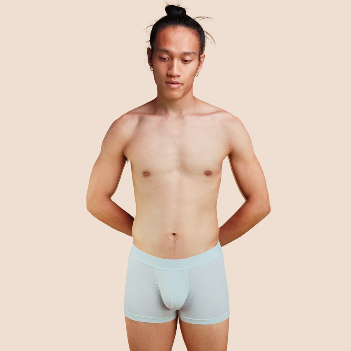 Boxer confort bleu ciel pour homme Pétrone