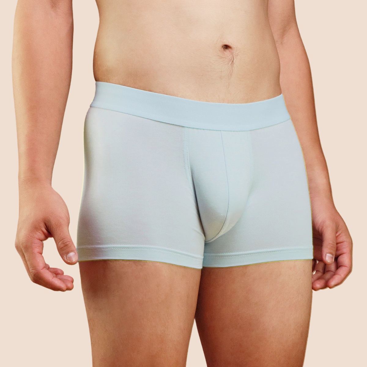Boxer confort bleu ciel pour homme Pétrone