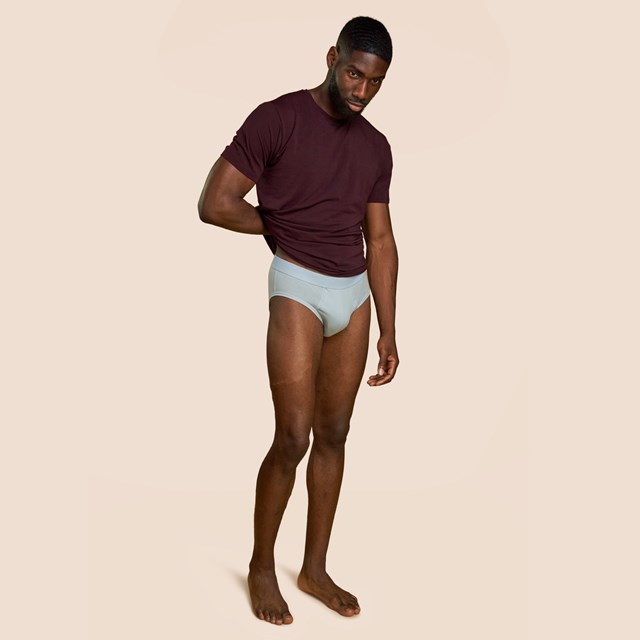Slip bleu ciel pour homme Pétrone