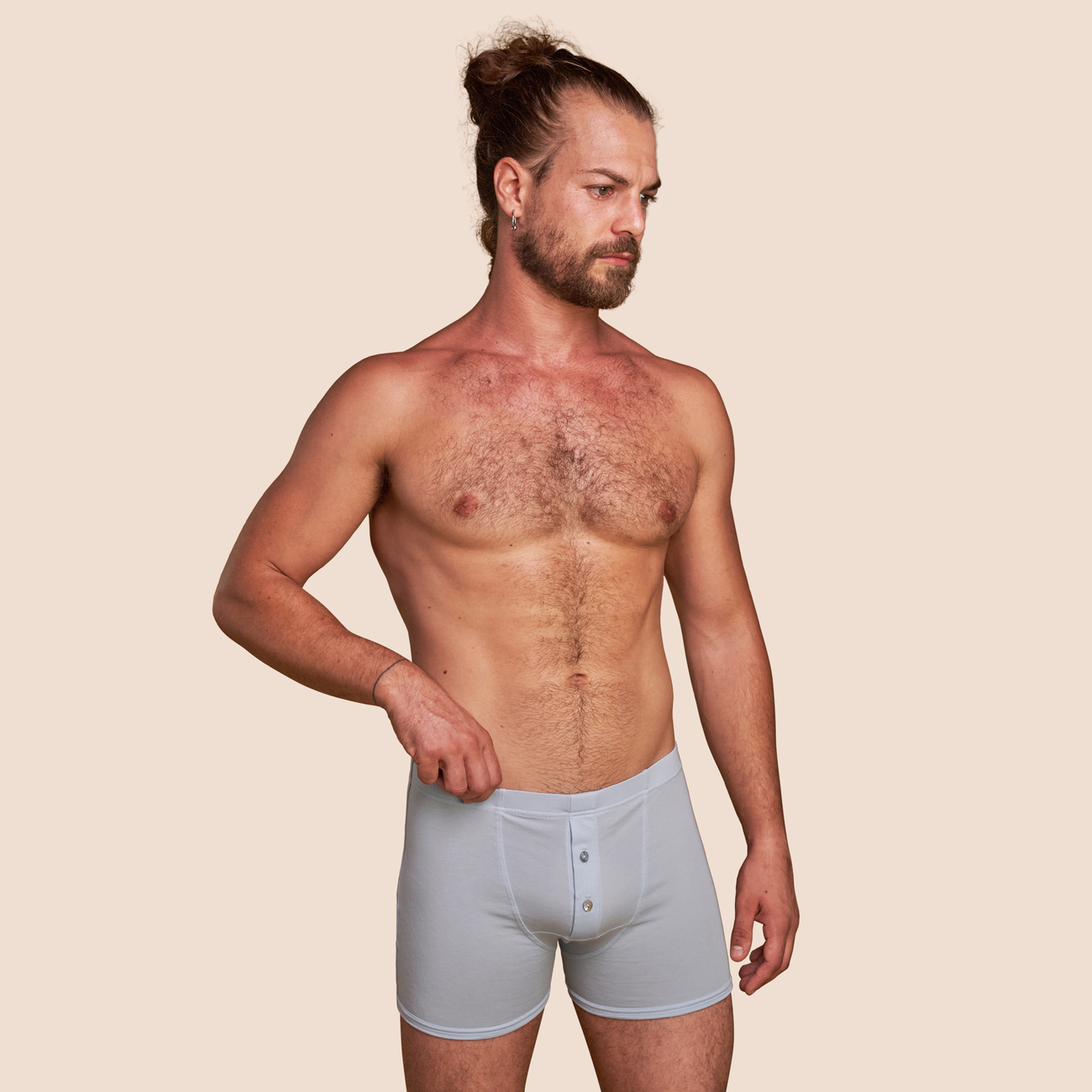 Boxer vintage bleu ciel pour homme Pétrone