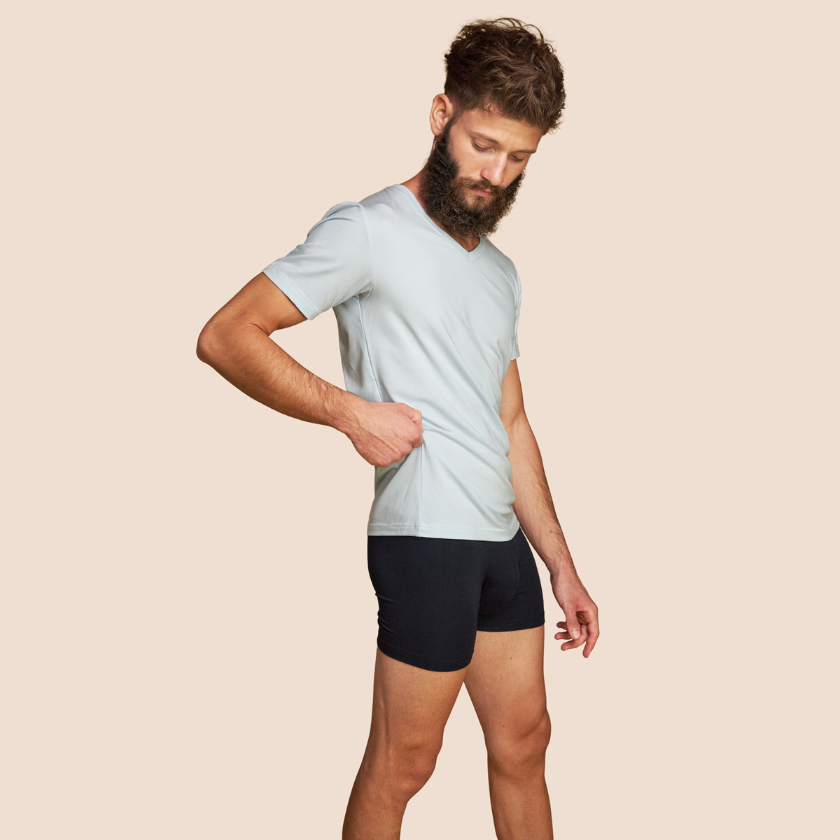 Maillot de corp bleu ciel pour homme Pétrone