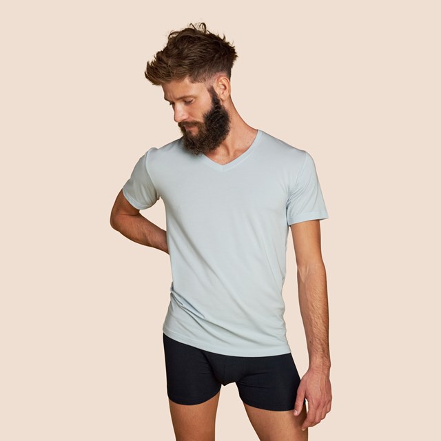 Maillot de corp bleu ciel pour homme Pétrone