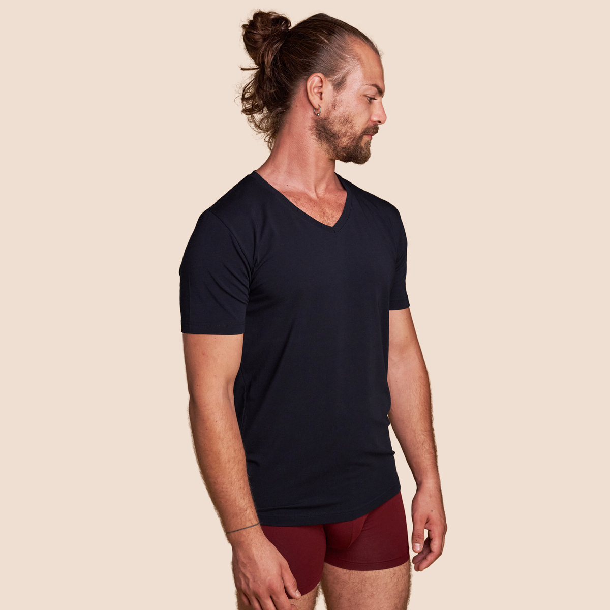 Maillot de corp bleu marine pour homme Pétrone