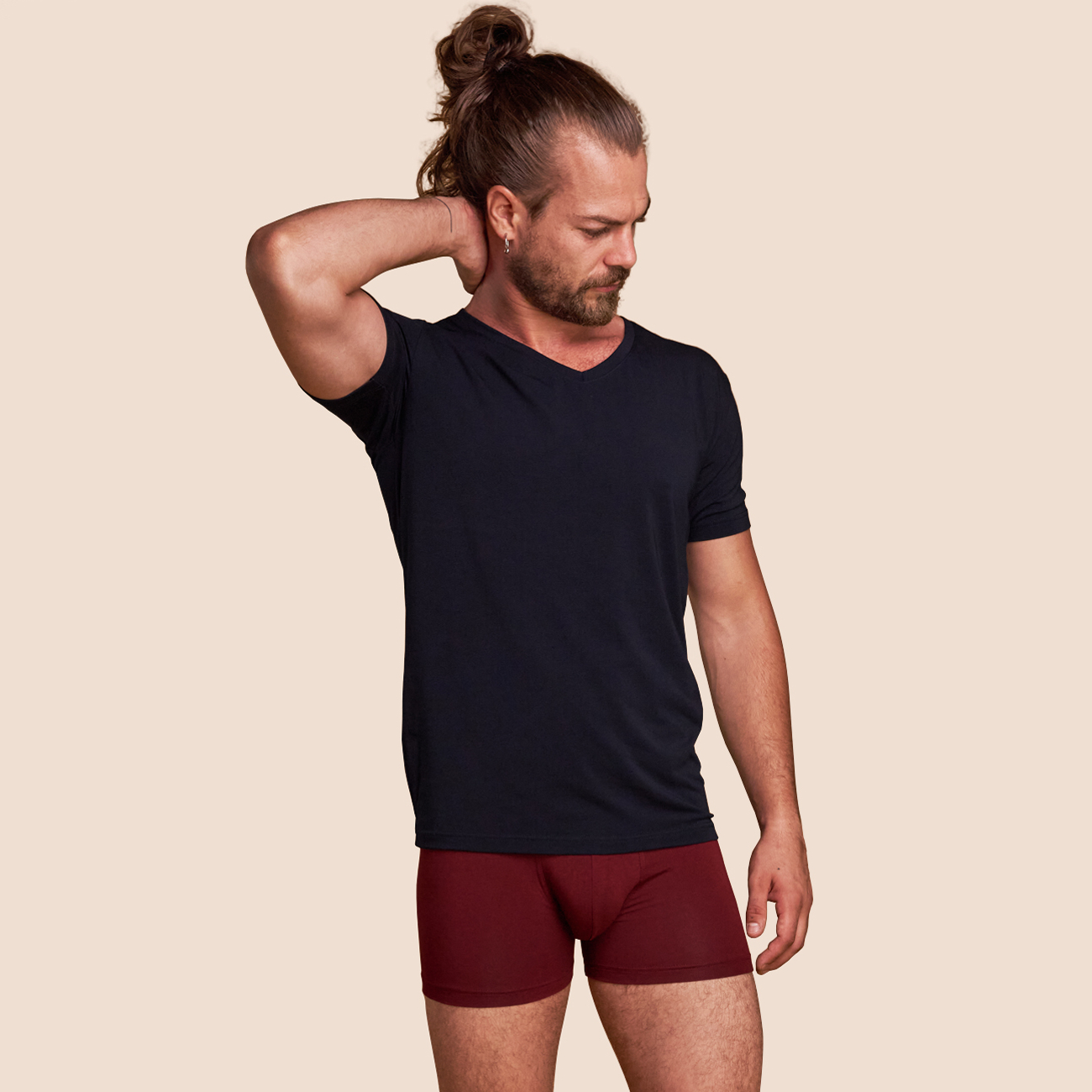 Maillot de corp bleu marine pour homme Pétrone