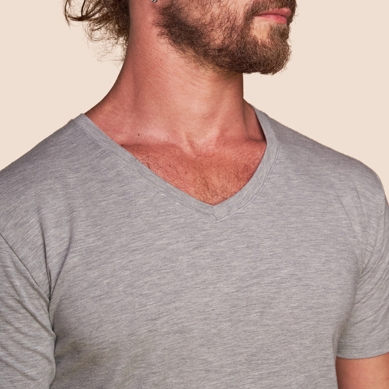 Maillot de corp gris chiné pour homme Pétrone