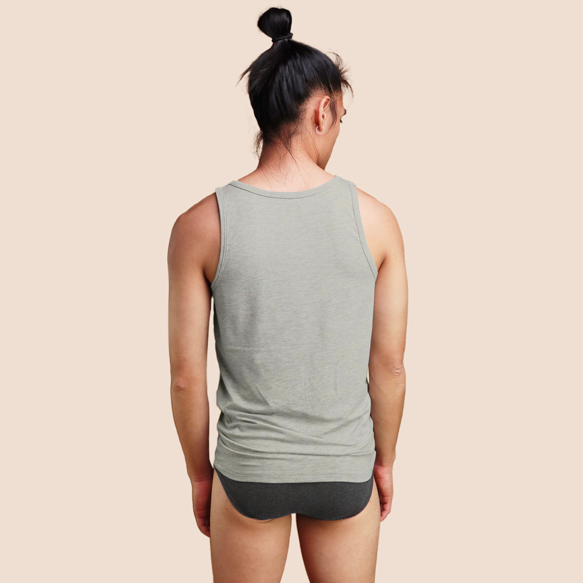 Débardeur gris chiné pour homme Pétrone