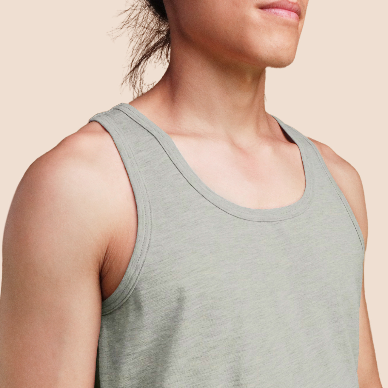 Débardeur gris chiné pour homme Pétrone