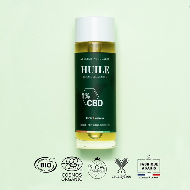Huile Détente Cellulaire + CBD Bio | 100mL 2